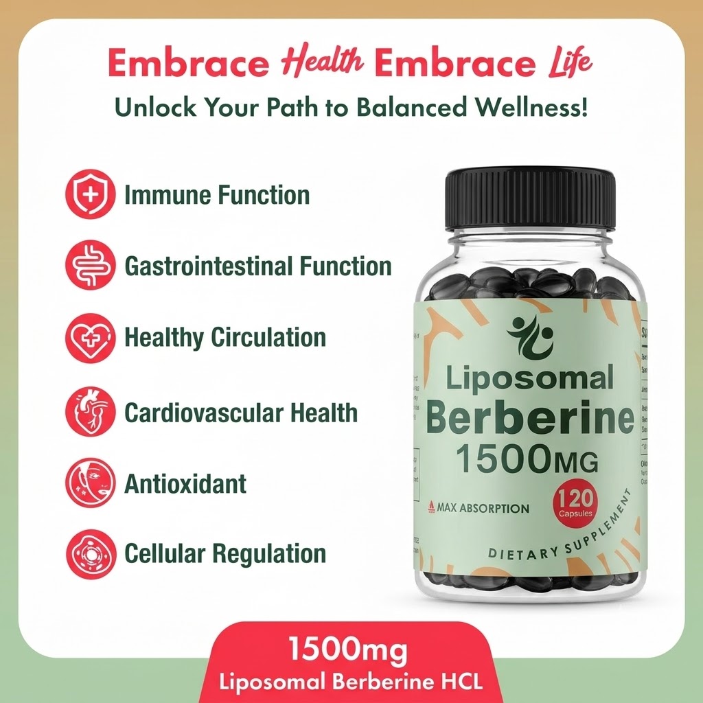 Berberine Hcl Capsule - Berberina HCL Liposomal - 1500mg, Activa