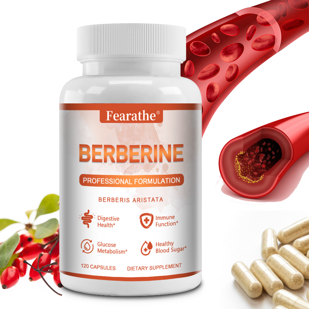 Berberine Hcl Capsule - Cápsulas de Berberina HCL 1200mg, Apoyo