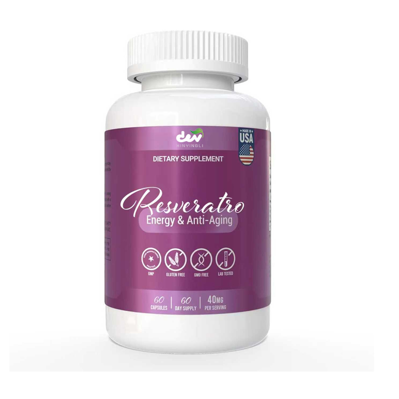 Resveratrol Capsule Anti Aging - Suplemento de resveratrol - apoya energía
