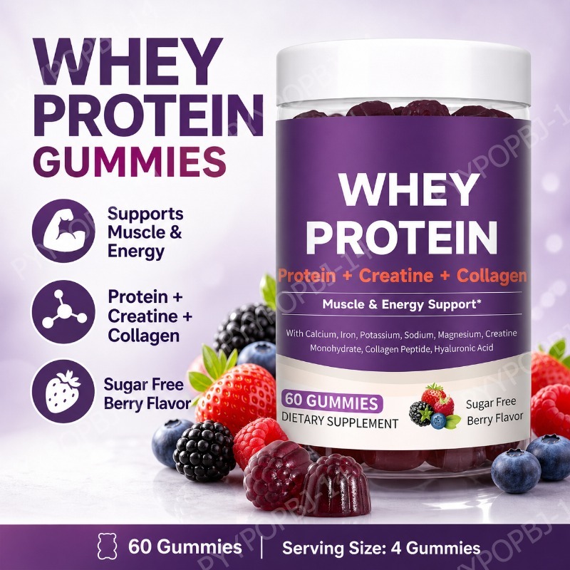 Fitness Nutrition Whey Protein - Gomitas de Proteína con Creatina y
