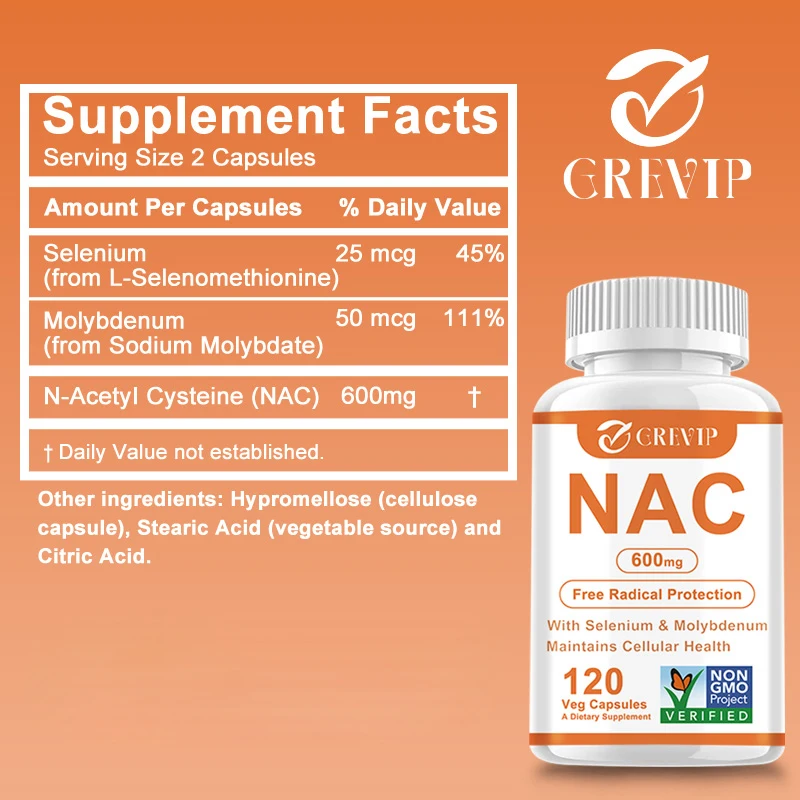 NAC (Cisteína N-Acetil) 600 Mg - Nac N Acetyl Cysteine reseña y precio