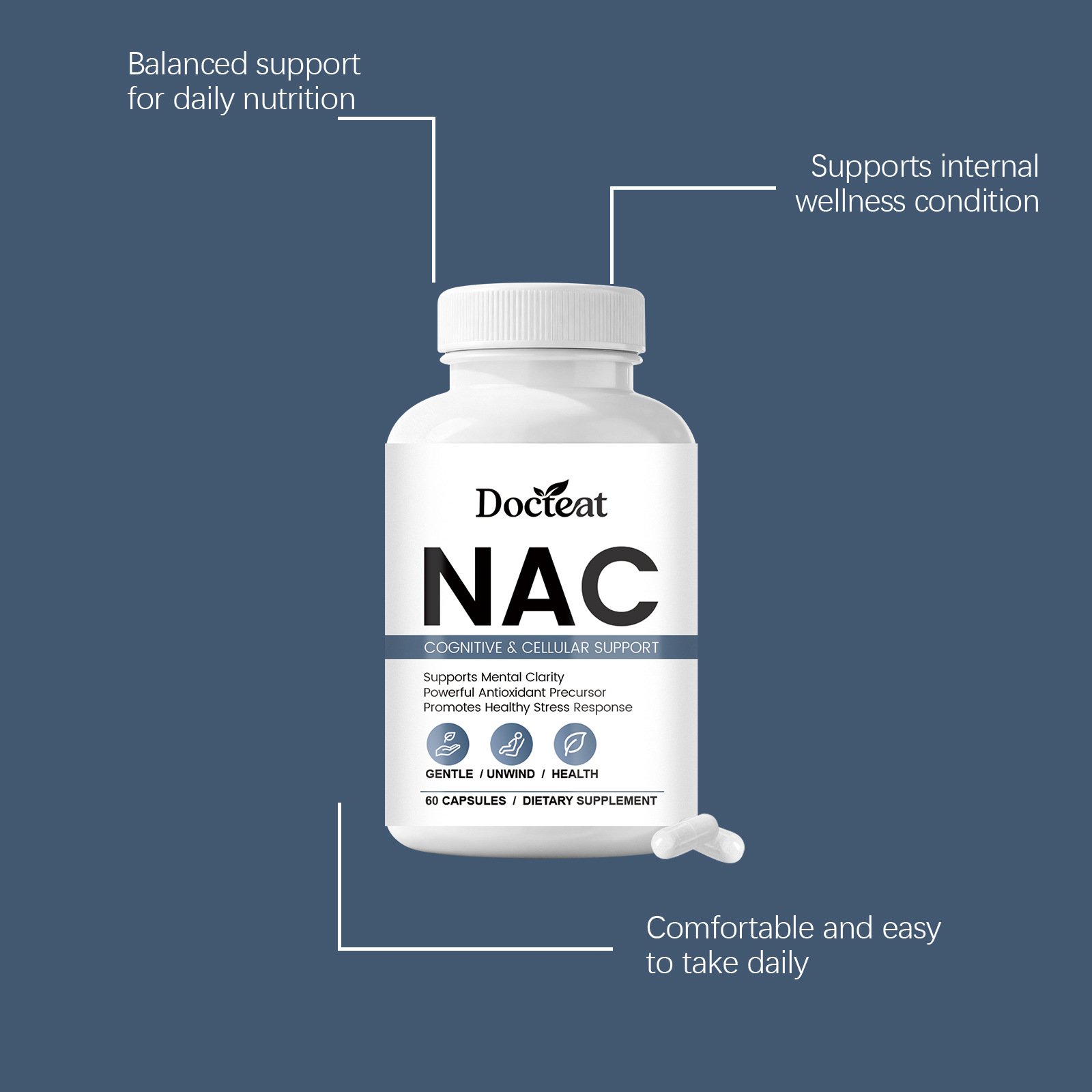 Cápsulas de Suplemento NAC, Po - Nac N Acetyl Cysteine reseña y precio