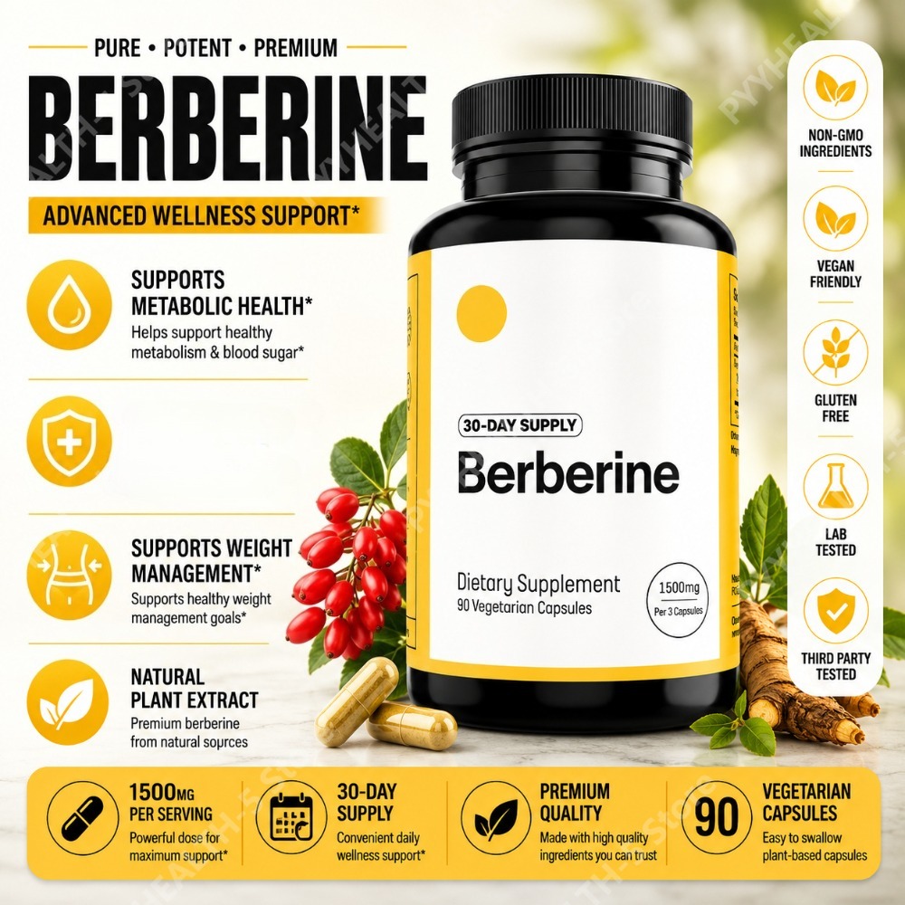 Suplemento de Berberina HCl 50 - Berberine Hcl Capsule reseña y precio