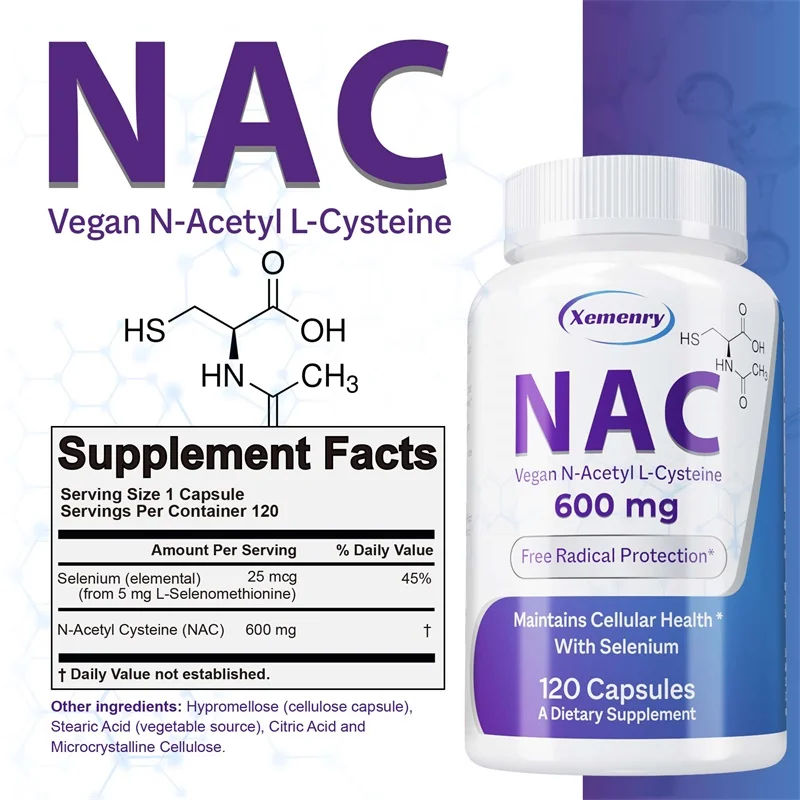 Cápsulas NAC 600 mg - Apoya la - Nac N Acetyl Cysteine reseña y precio