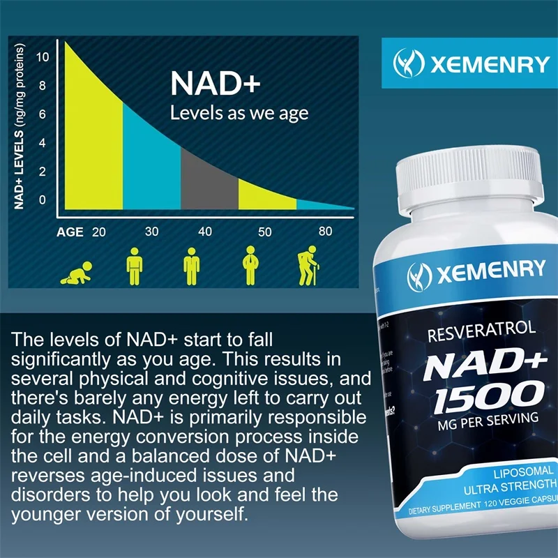 Suplementos NAD+: contiene res - Resveratrol Capsule Anti Aging reseña y precio