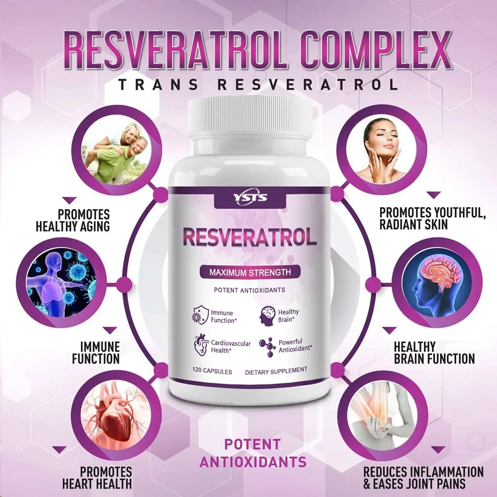 Cápsulas de Resveratrol: apoya - Resveratrol Capsule Anti Aging reseña y precio