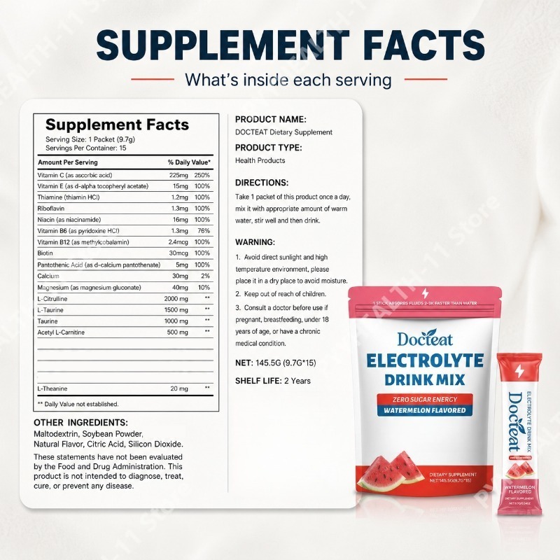 Bebida Electrolítica de Sandía - Electrolyte Powder Pack reseña y precio