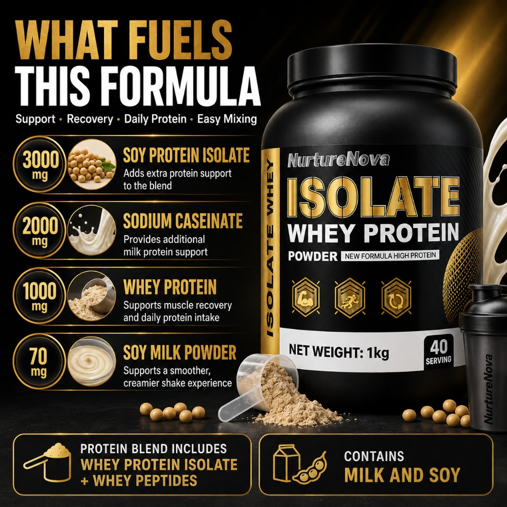 NurtureNova Proteína de Suero  - Fitness Nutrition Whey Protein reseña y precio