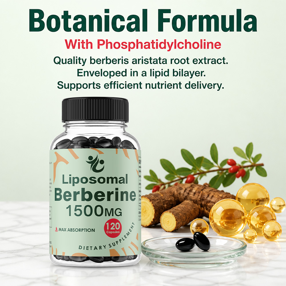 Berberina HCL Liposomal - 1500 - Berberine Hcl Capsule reseña y precio