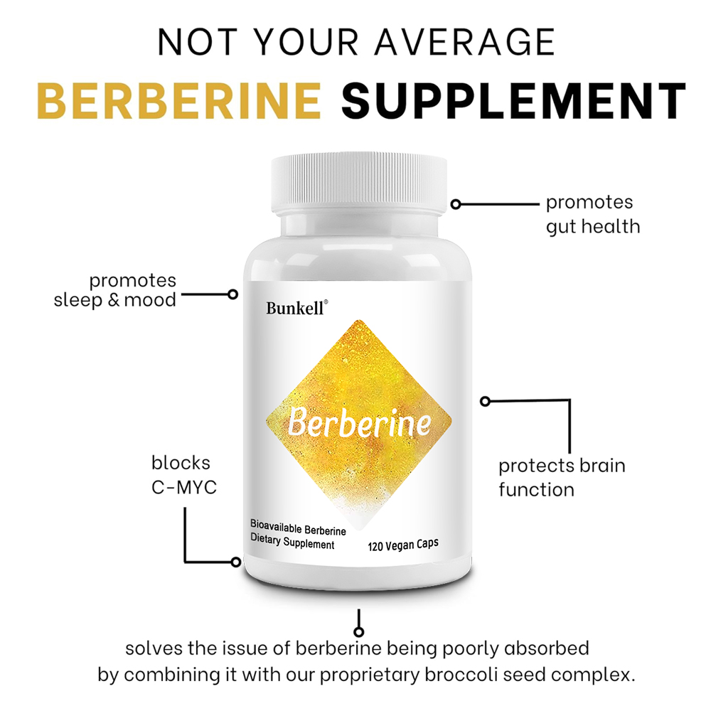 Berberina HCl 350mg con Comple - Berberine Hcl Capsule reseña y precio