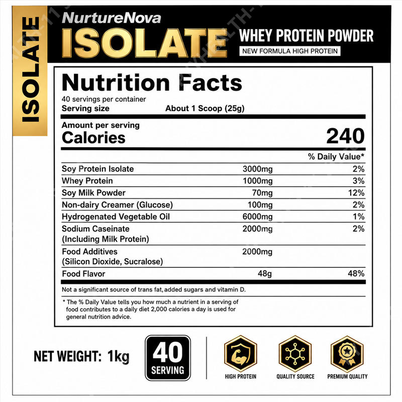 Aislado de Proteína de Suero e - Fitness Nutrition Whey Protein reseña y precio