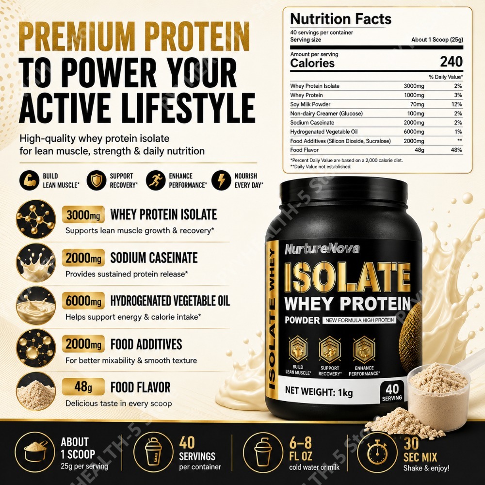Proteína de Suero Aislada en P - Fitness Nutrition Whey Protein reseña y precio