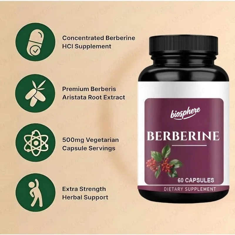 Suplemento Berberine-60 cápsul - Berberine Hcl Capsule reseña y precio