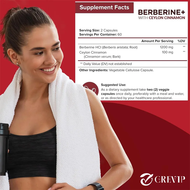 Premium berberina HCL 1200 Mg, - Berberine Hcl Capsule reseña y precio