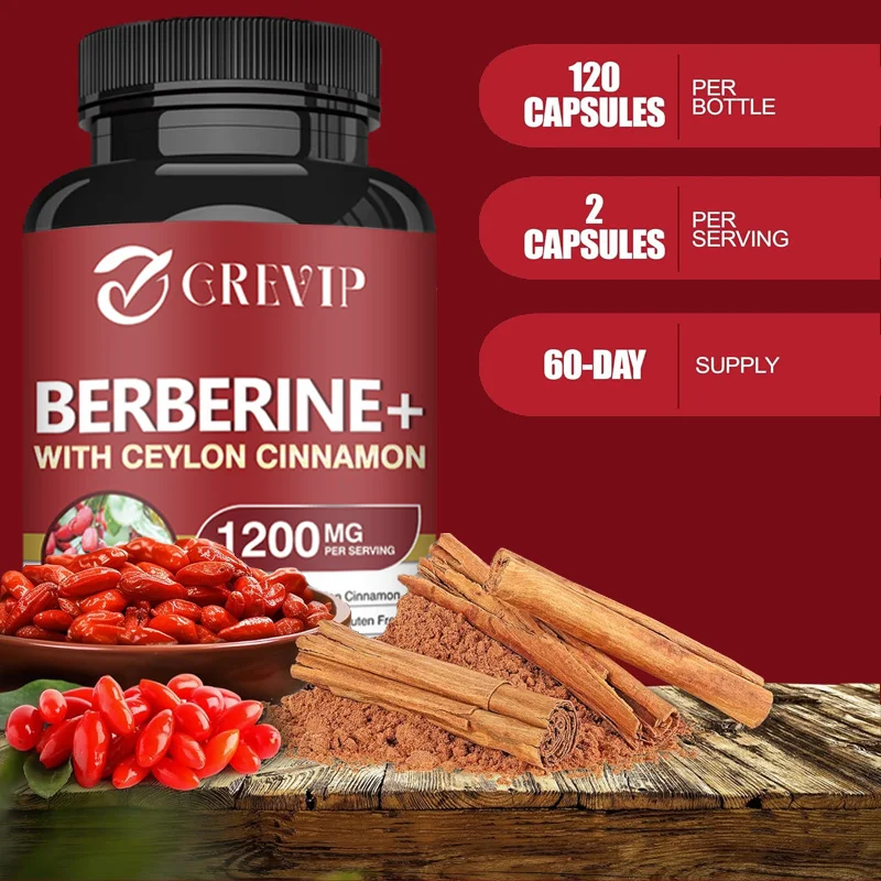 Premium berberina HCL 1200 Mg, - Berberine Hcl Capsule reseña y precio